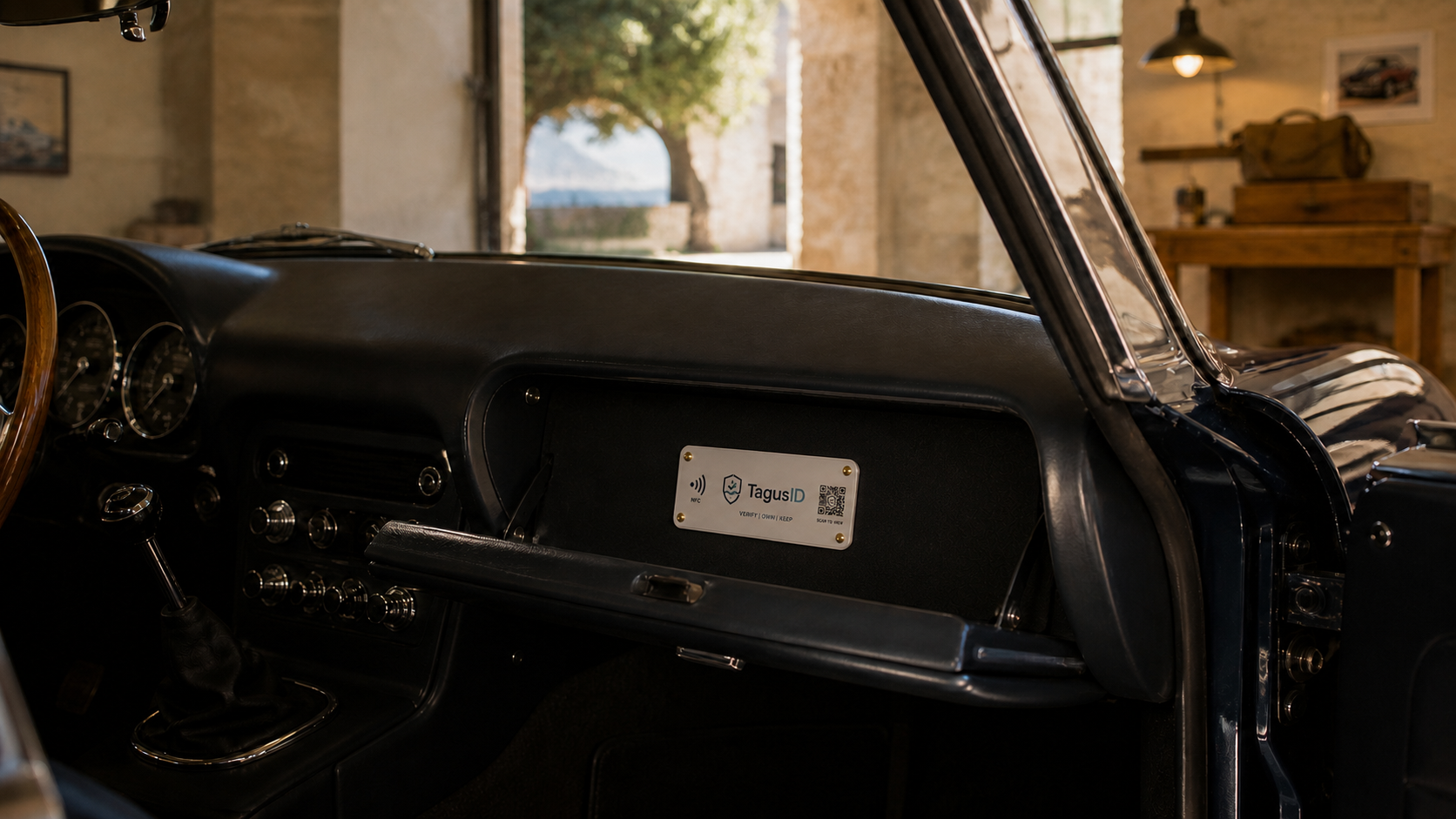 Classic car with a TagusID identity
